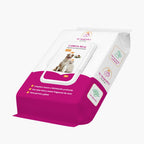 Caricia Real, Guantes Húmedos para Perros | 20 unidades