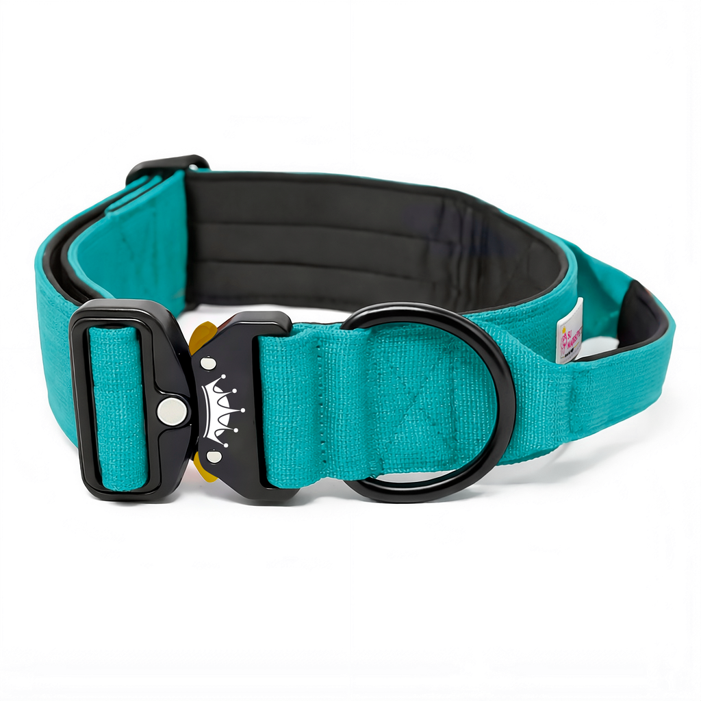 Collar Táctico Rojo para Perros con Asa de Control | Su MajesPet