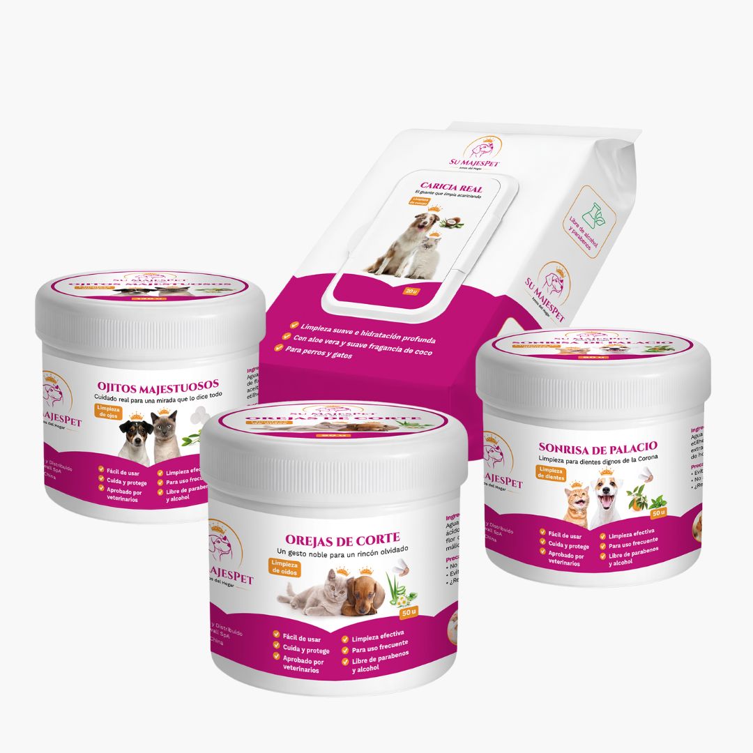 Tiempo de Spa, Kit de Higiene Completo para Mascotas | 4 productos